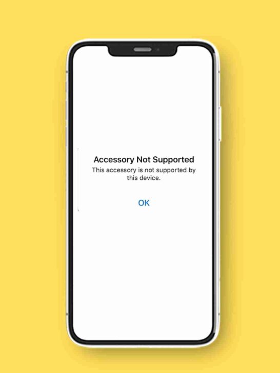 Accessory Not Supported