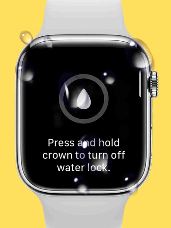 Water Mode Apple Watch