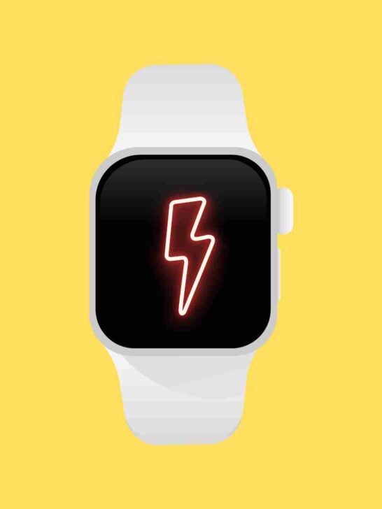 Apple Watch Red Lightning Bolt